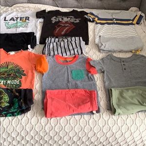 Lot of 12 size 3t boys shirts and shorts